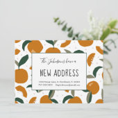 オレンジの豊富な新しいホームアドレス 案内状 (スタンド正面)