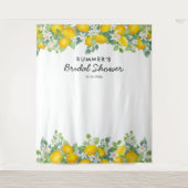 オレンジの赤ちゃん歓迎シャワー写真背景 タペストリー (正面)