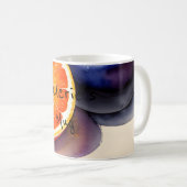 オレンジの輝き 水彩画 コーヒーマグカップ (正面右)