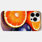 オレンジの輝き 水彩画 Case-Mate iPhoneケース (裏面 (横))
