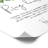 オレンジの輪っか ハント ブライダルシャワーゲーム ポスター (角)