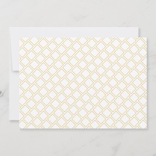 オレンジの金ゴールドフローラ多肉食55th誕生日パーティー 招待状 (裏面)