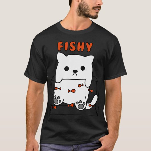 オレンジの魚 Tシャツ (正面)