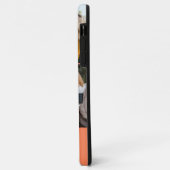 オレンジの5枚フォトコラージュ モノグラム入り Case-Mate iPhoneケース (裏面/左)