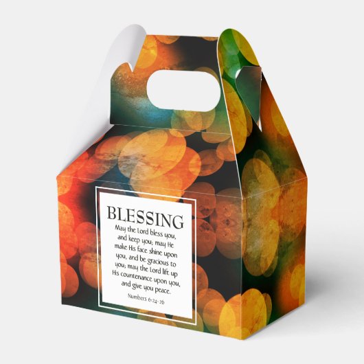 オレンジの《写真》ぼけ味は主あなた賛美のクリスチャン フェイバーボックス (裏面サイド)