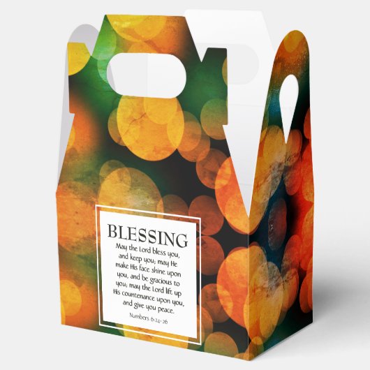 オレンジの《写真》ぼけ味は主あなた賛美のクリスチャン フェイバーボックス (オープン)