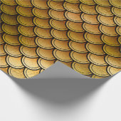 オレンジはかりで測/黄色の魚 ラッピングペーパー (角)