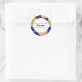 オレンジはっきりした体バターバスブランディング包装 ラウンドシール (バッグ)