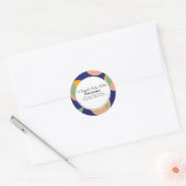 オレンジはっきりした体バターバスブランディング包装 ラウンドシール (封筒)