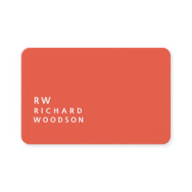 オレンジはっきりした赤(EntreprenNameイニシャル付き)   