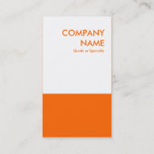 オレンジはっきりした 名刺 (裏面)