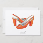 オレンジは個人的なメッセージカードをポンプでくみます ノートカード (裏面)