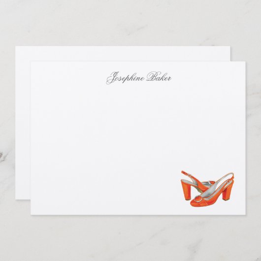 オレンジは個人的なメッセージカードをポンプでくみます ノートカード (正面/裏面)