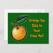 オレンジは嬉しい？ ポストカード (正面/裏面)