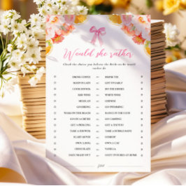 オレンジは彼女の方がブライダルシャワーゲーム