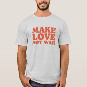 オレンジは戦争ではなく愛を作る Tシャツ