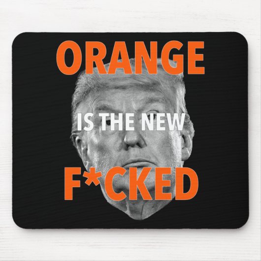 オレンジは新しいfaksは…ドナルド・トランプ マウスパッド (正面)