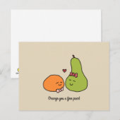 「オレンジは梨のあなたが好き」ポストカード ポストカード (正面/裏面)