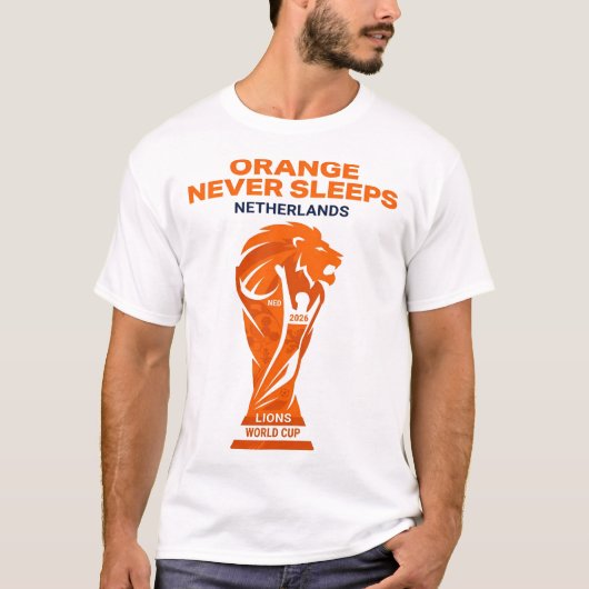オレンジは決して眠らない Tシャツ (正面)