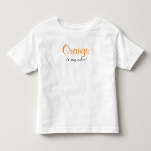 オレンジは私のカラーことわざ トドラーTシャツ
