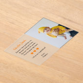 オレンジは私のバプテスマのゴッドファーザーになる アクリル招待状 (レイダウン)