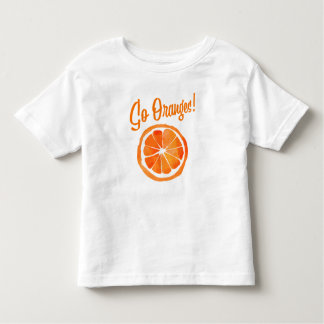 オレンジは行きます! 幼児のTシャツ トドラーTシャツ