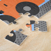 オレンジばかトラックデジタルアート ジグソーパズル (側面)