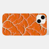 オレンジひび割れ枝iPhoneケース おしゃれデザイン Case-Mate iPhoneケース (裏面 (横))