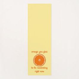 「オレンジめい想色は今が嬉しい」 ヨガマット