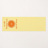 「オレンジめい想色は今が嬉しい」 ヨガマット (正面(横))