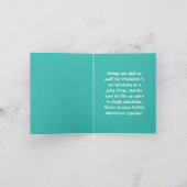 オレンジよかったね、会えてよかった! 面白い カード (内部)