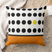 オレンジよくはしゃぐ色の点 クッション (ブランケット)