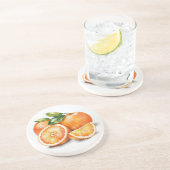 オレンジをスライスして全体 コースター (側面)