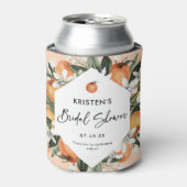 オレンジをテーマにしたかわいいシトラス ウェディング シャワー ギフト 缶クーラー (缶正面)