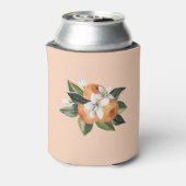 オレンジをテーマにしたかわいいシトラス ウェディング シャワー ギフト 缶クーラー (缶裏面)