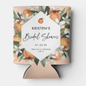 オレンジをテーマにしたかわいこちゃん柑橘系ブライダルシャワーの好意 缶クーラー (正面)