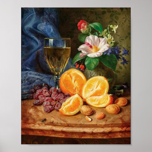 オレンジを使った静物生活 | ジョセフ・ラウアー ポスター (正面)