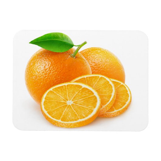 オレンジを切る マグネット (横)