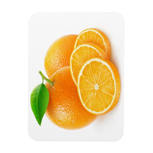 オレンジを切る マグネット (縦)