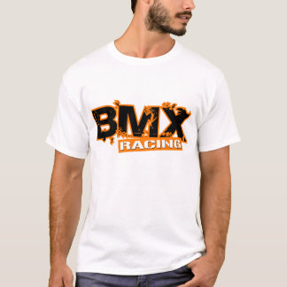 オレンジを競争させるBMX Tシャツ
