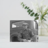 オレンジを選ぶのを待っている ポストカード (スタンド正面)