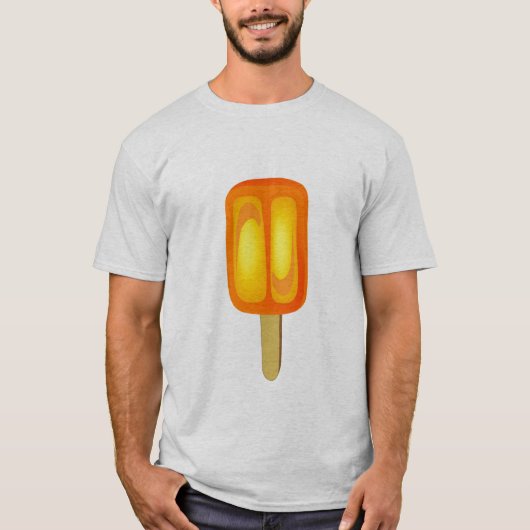 オレンジアイスキャンデーのワイシャツ Tシャツ (正面)
