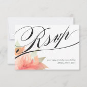 オレンジアイスホワイトウェディング2への出欠返信 出欠カード (裏面)