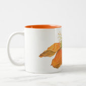 オレンジアイスランドのケシのマグ11のoz。 2調子 ツートーンマグカップ (左)