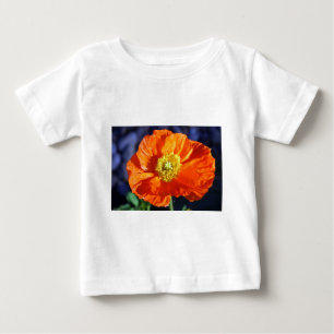 オレンジアイスランドのポピー写真 ベビーTシャツ