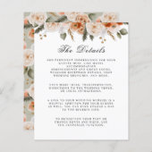 オレンジアイボリーモスフローラバジェット結婚ズ詳細 (正面/裏面)