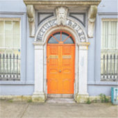 オレンジアイルランドドアステッカー シール (正面)