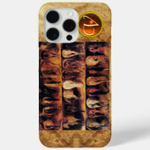 オレンジアガテジェムモノグラム Case-Mate iPhoneケース (裏面)
