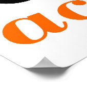 オレンジアクションを実行 ポスター (角)