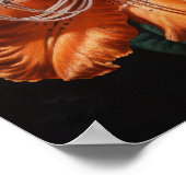 オレンジアザレアフラワーズアートプリントポスター ポスター (角)